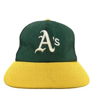 Vintage‎ Oakland Athletics Hat Cap Snap Back One Size Green MLB Baseball Annco